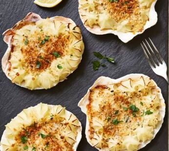 Coquilles St Jacques – 4 portions (Gluten Free)